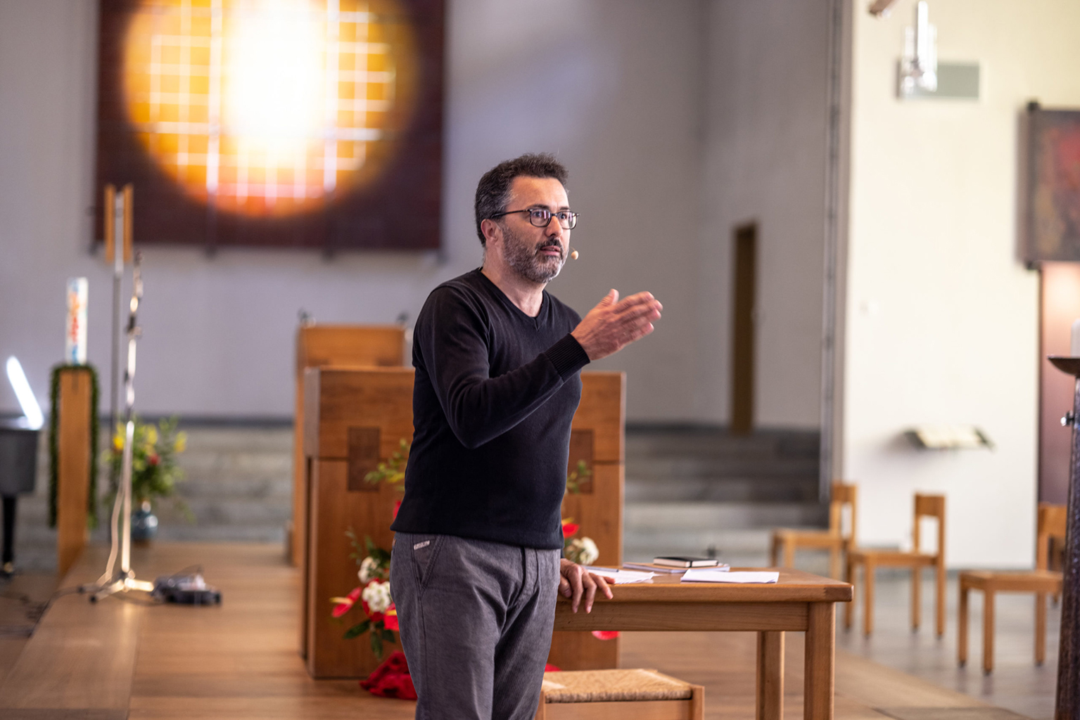 Bruno Lehan in der Pallottikirche, WeG-Initiative, Vallendar